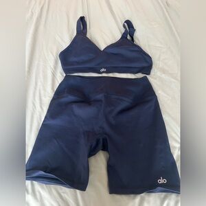 ALO Yoga Navy Blue Set